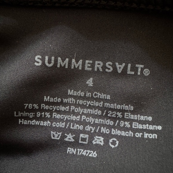 NWT Summersalt String Bikini Bottom Swimsuit Black Size 4 - Picture 11 of 14